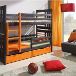 letto a castello di design in legno massello
