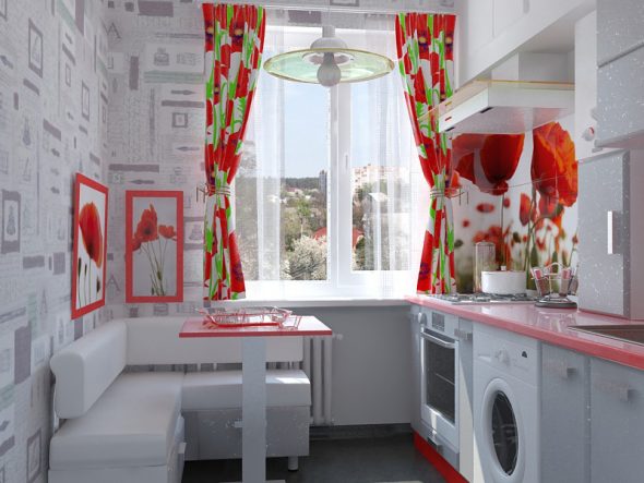 progetto cucina con divano
