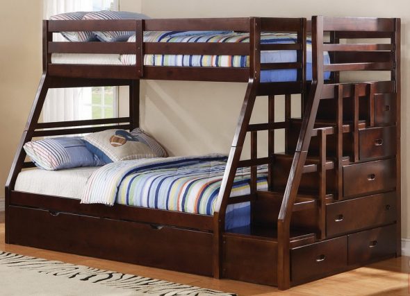 letto a castello in legno