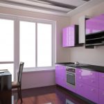 mobili viola all'interno
