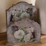 porta giornali decoupage