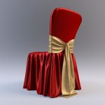 fodera per sedia rossa