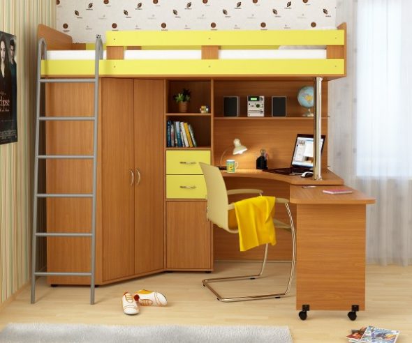 letto a soppalco per bambini