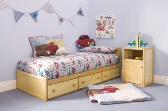 letto per bambini con cassetti