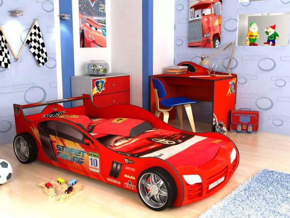 letto per auto da corsa