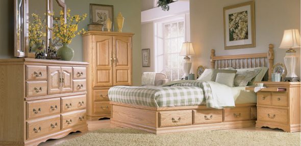 letto in legno provenzale