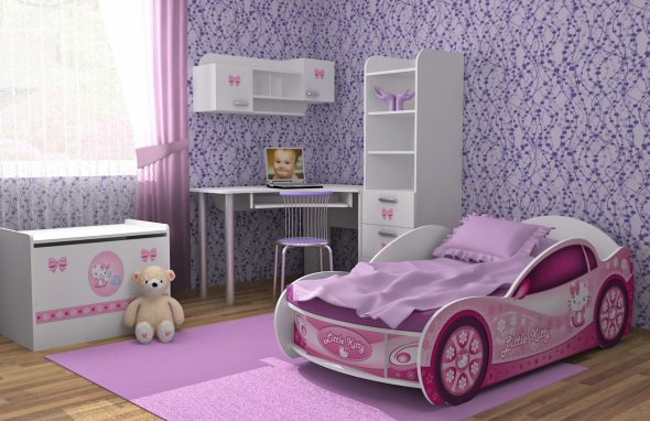 letto auto per bambina