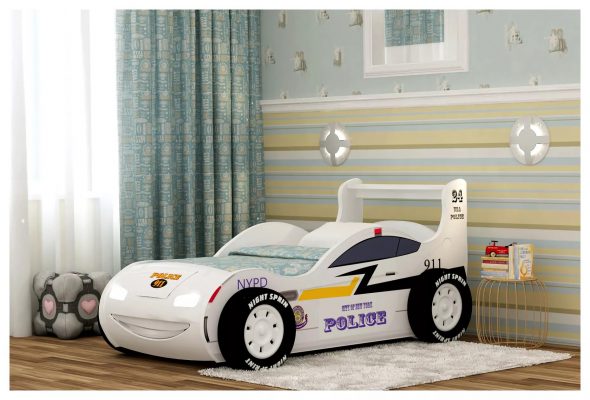 letto dell'auto della polizia