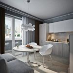 progetto cucina 10 mq. con balcone