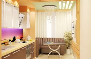 cucina con balcone