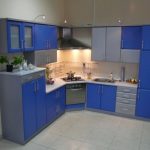 nella foto cucine blu