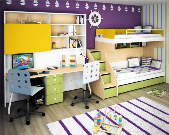 progettazione della cameretta dei bambini
