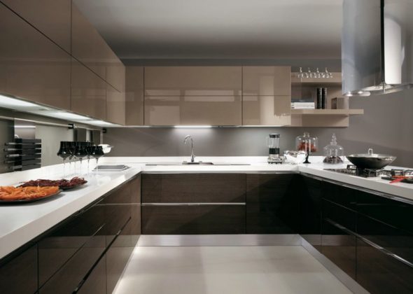 Disposizione della cucina a forma di U
