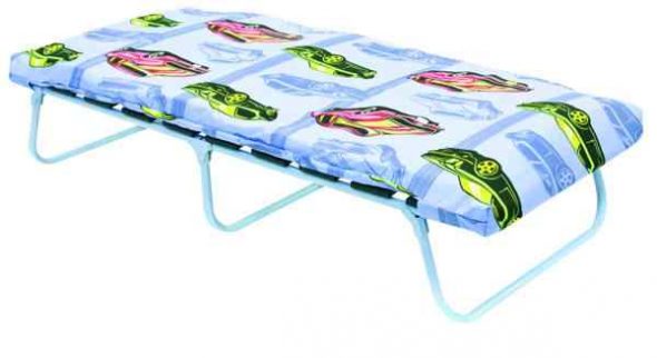 letto pieghevole con macchinine