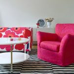 fodera per sedia rosa