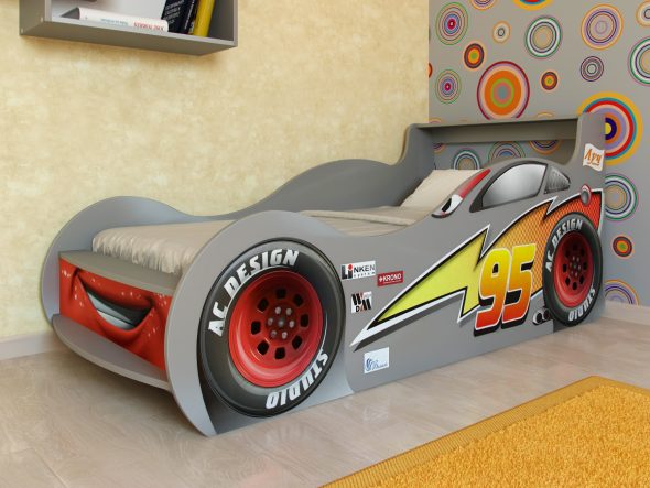 letto per auto grigio