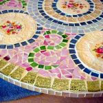 tavolo da cucina con mosaico