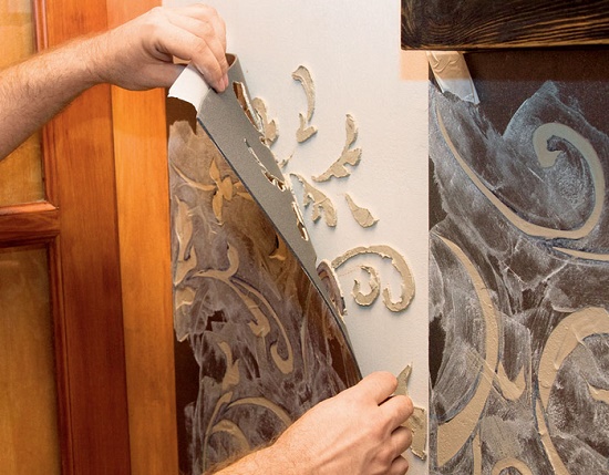 stencil per intonaco