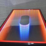 tavolino con illuminazione 3D