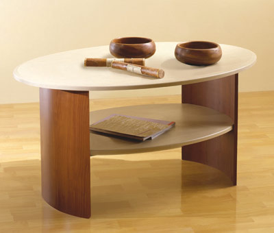 tavolino da caffè in truciolare laminato