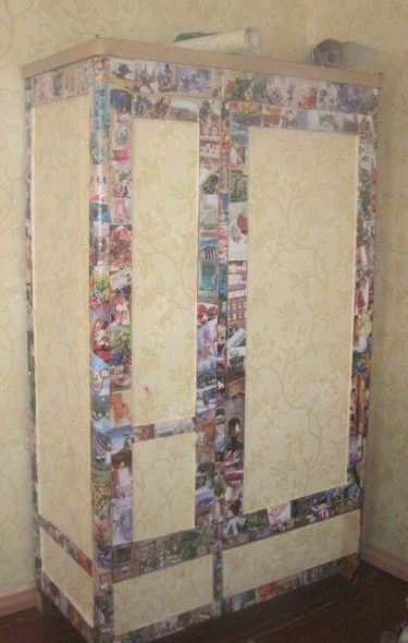 Decoupage di un armadio