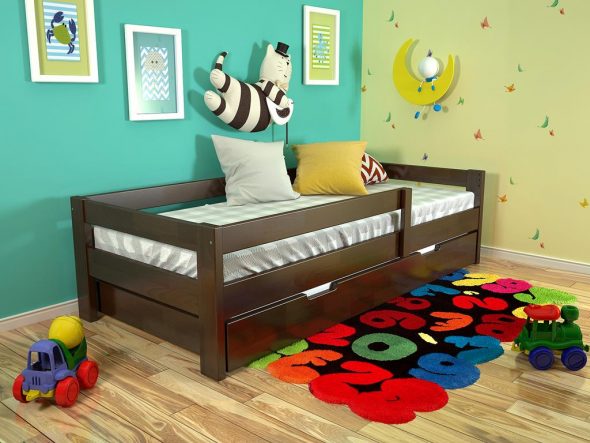 letto in legno per bambini