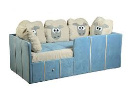 Divano letto per bambini con sponde e cassetti