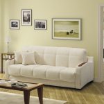 Divano letto a fisarmonica bianco
