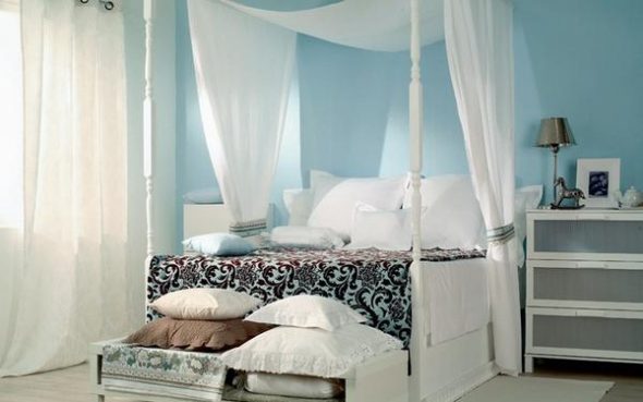 camera da letto per una giovane coppia