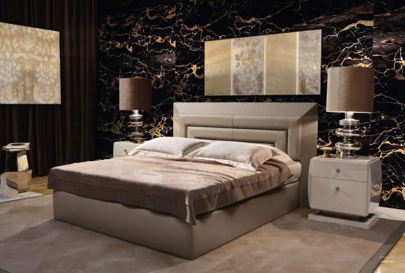 Letto matrimoniale in stile moderno