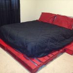letto pallet rosso