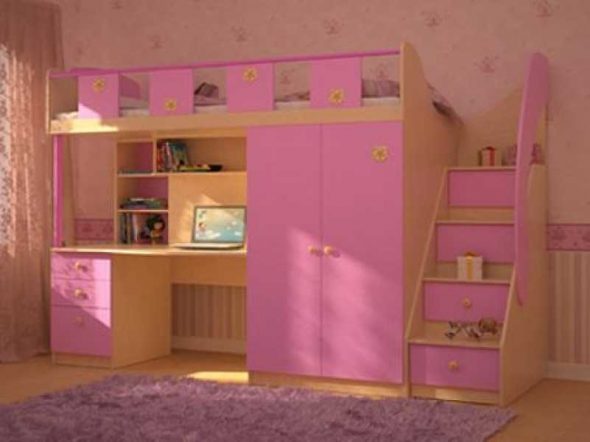 Letto a soppalco per ragazze