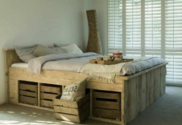 letto con contenitore e cassetti