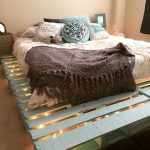 letto pallet con luci