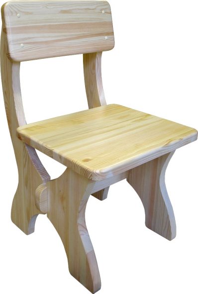 Foto di sedia in legno per bambini