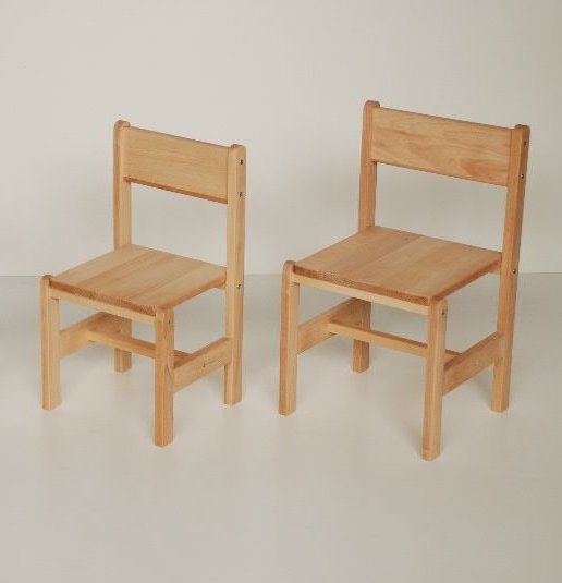 sedia per bambini in legno