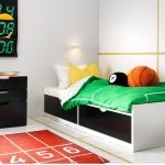 letto per bambini ikea nero e bianco