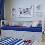 letto per bambini Ikea con cassetti