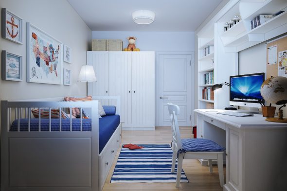 letto ikea nella cameretta dei bambini