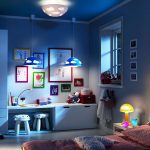 letto per bambini Ikea nella camera del ragazzo