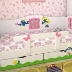 letto per bambini con sponde per bambina