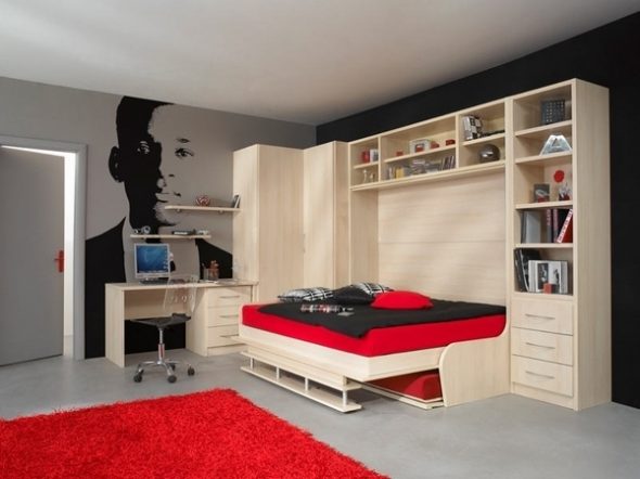 divano letto all'interno della stanza