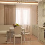 divano in cucina beige