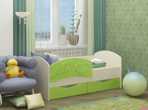 letto di delfini verdi