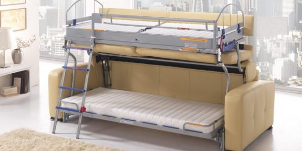 divano letto salvagente per piccoli appartamenti