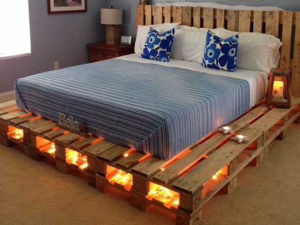 Letto fai da te con pallet