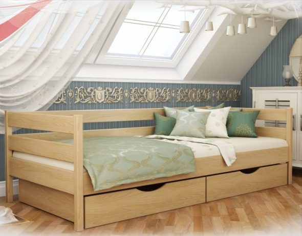 letto con schienale
