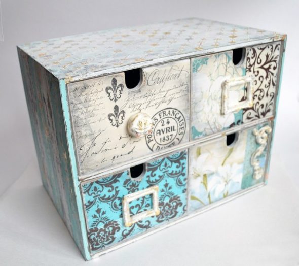 mobili in stile provenzale scatole decoupage in stile provenzale