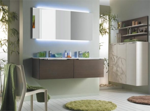 illuminazione nella zona dello specchio