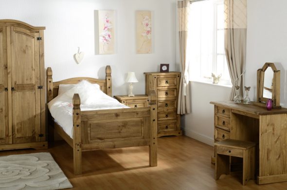 camera da letto in legno